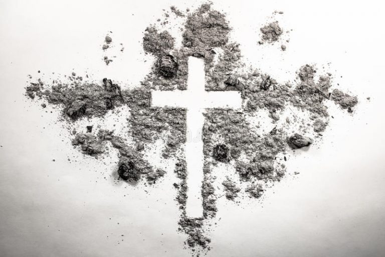Ash Wednesday cross